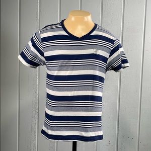 *Beverly Hills Polo Club Men's Striped Short Sleeve T-Shirt Sz L